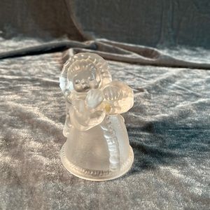 VTG Clear Glass Angel Bell